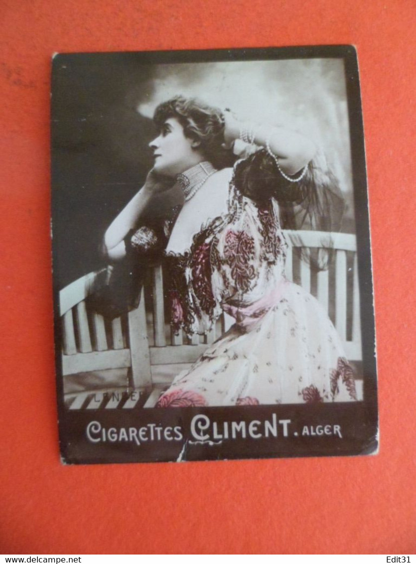 Photo CHROMO EROTIQUE FEMME Tabac Cigares Cigarettes CLIMENT ALGER Algerie 1906 - - Climent