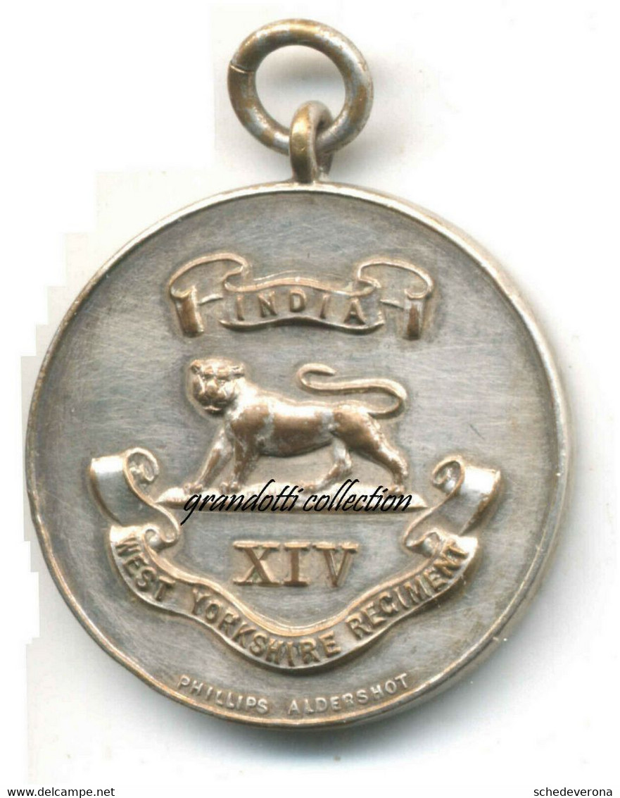 INDIA XIV WEST YORKSHIRE REGIMENT MEDAL WINNER OF INTER COY FOOTBALL SHIELD 1928 - Profesionales/De Sociedad