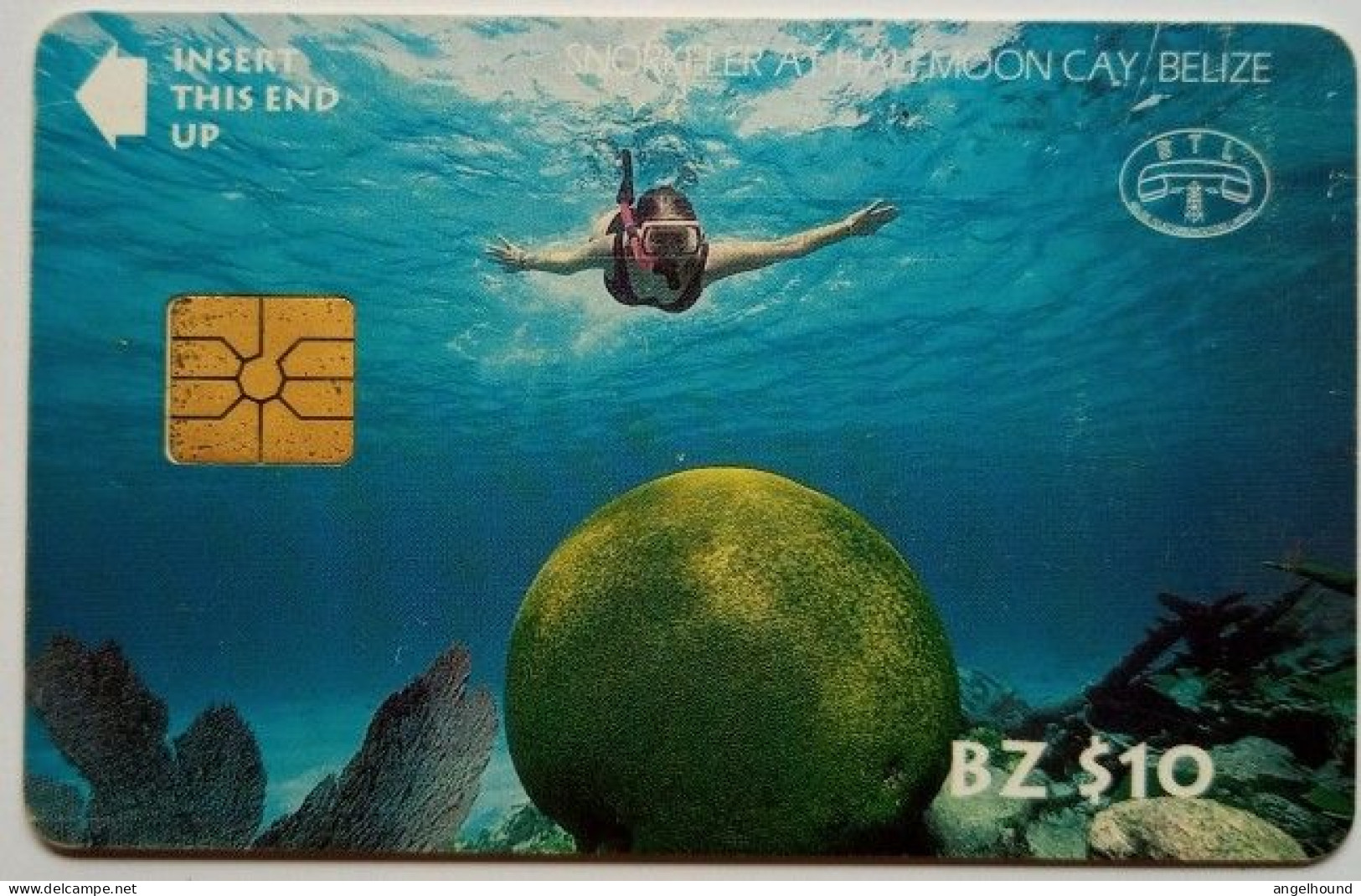 Belize $10 Chip Card - Diver - Belice