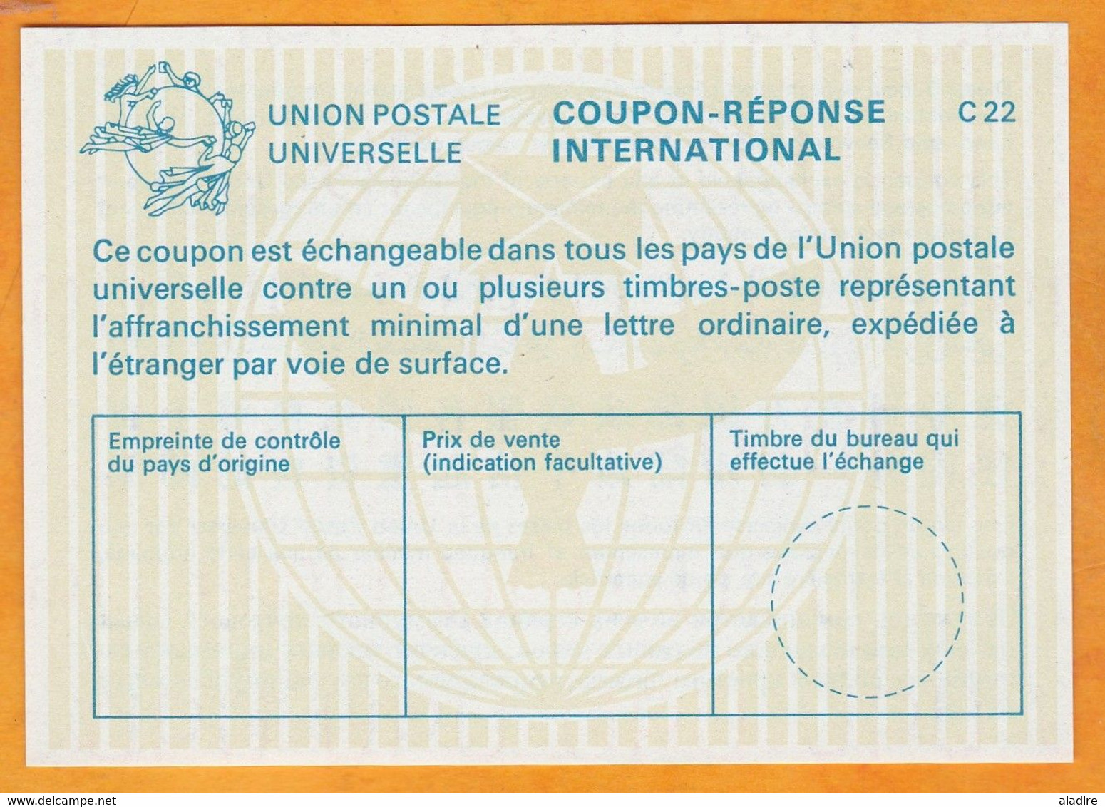 C 22 - Coupon Réponse International Vierge - Union Postale Universelle - € 2.50 - Antwortscheine