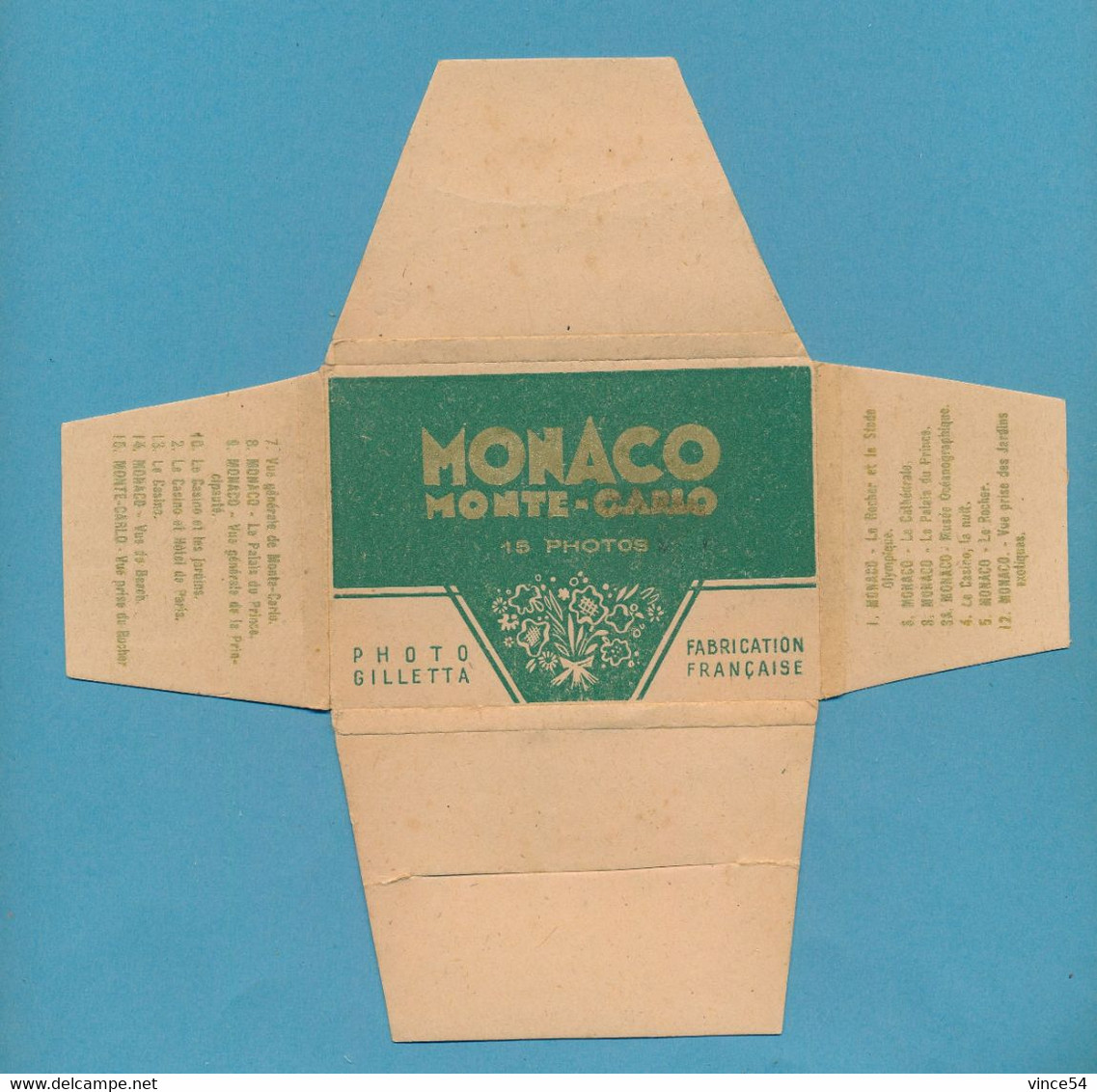 Pochette MONACO - MONTE-CARLO - 15 Photos - Format 9 X 6 Cm - - Collections & Lots
