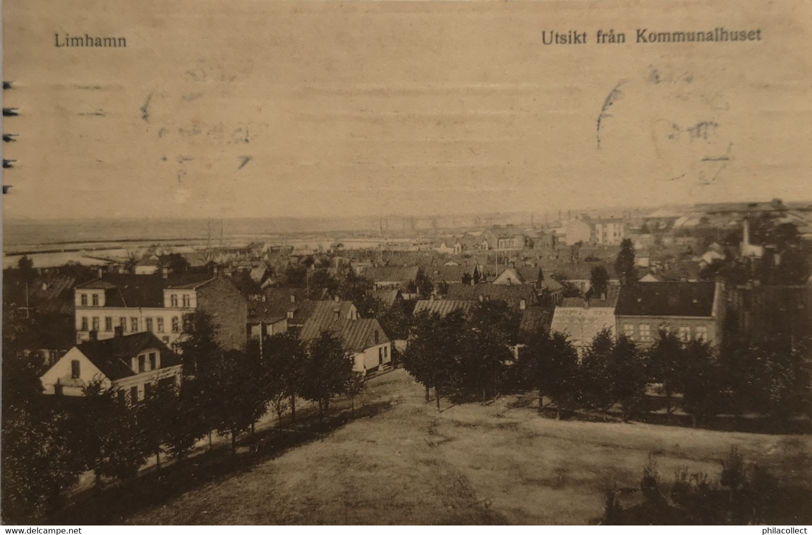 Zweden (Limhamn) Utsikt Fran Kommunalhuset 1915 - Sweden