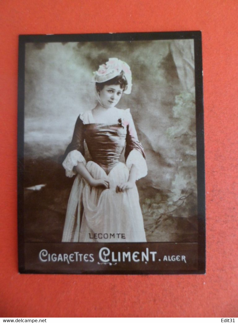 Photo CHROMO Erotique Femme Tabac Gigares Cigarettes Climent - 1906 - LECOMTE - Climent