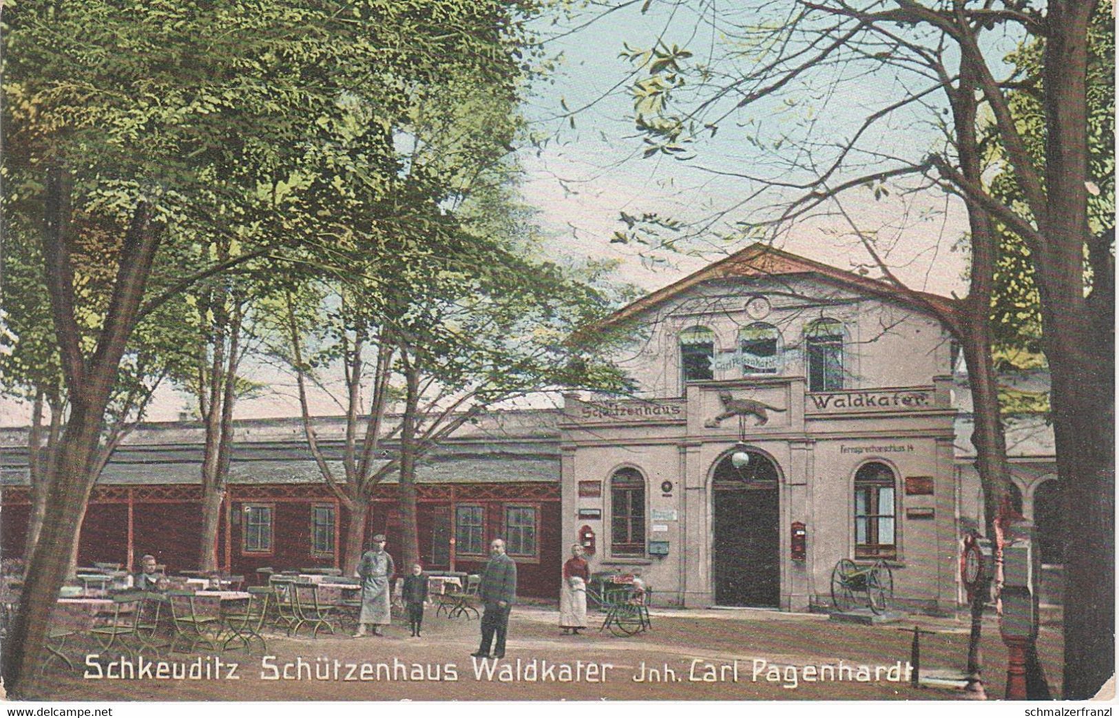 AK Schkeuditz Restaurant Gasthof Schützenhaus Waldkater A Rübsen Wehlitz Altscherbitz Freiroda Glesien Modelwitz Leipzig - Schkeuditz