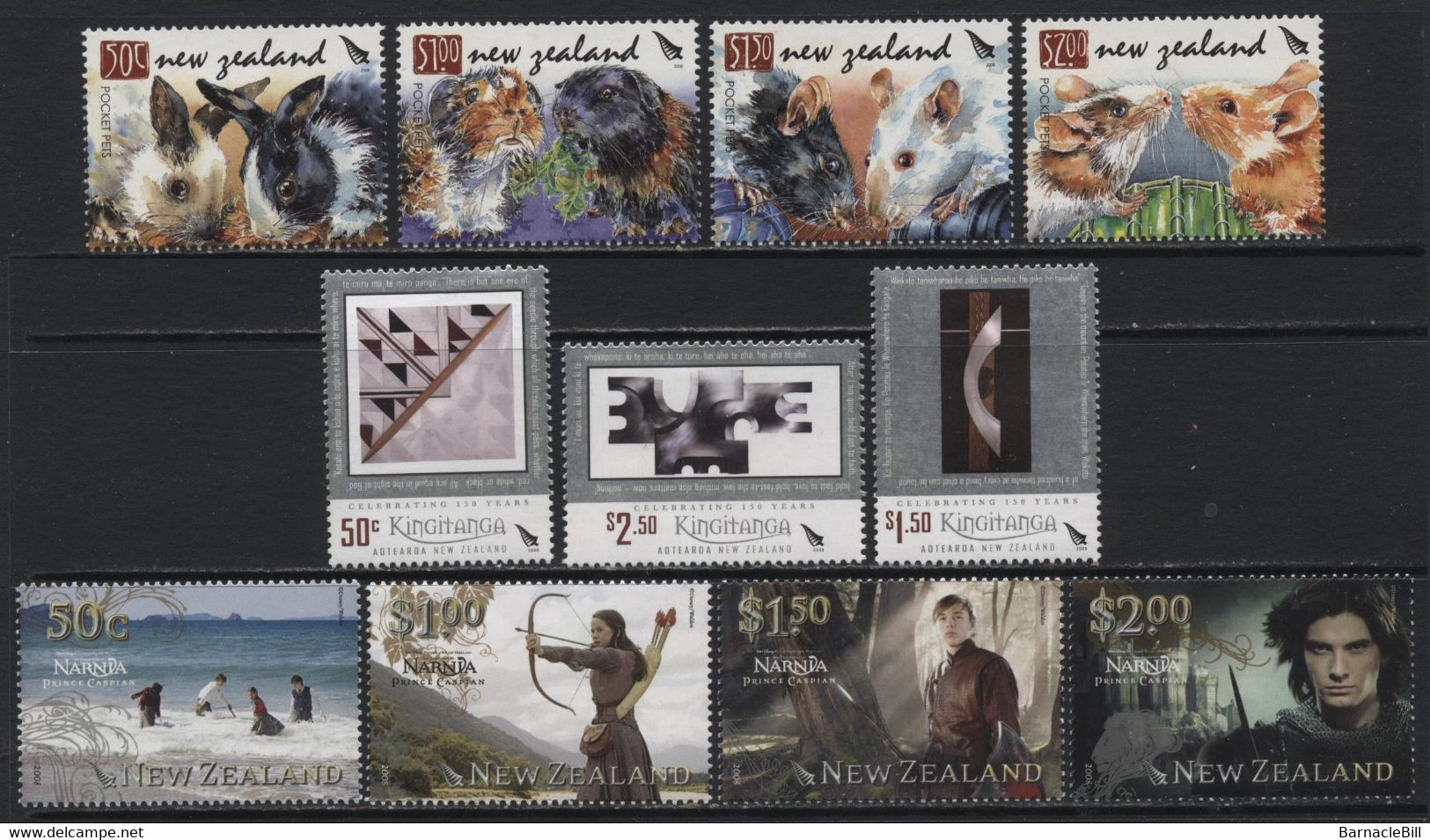 New Zealand (44) 3 Different Sets. 2008. Unused. Hinged. - Collections, Lots & Series