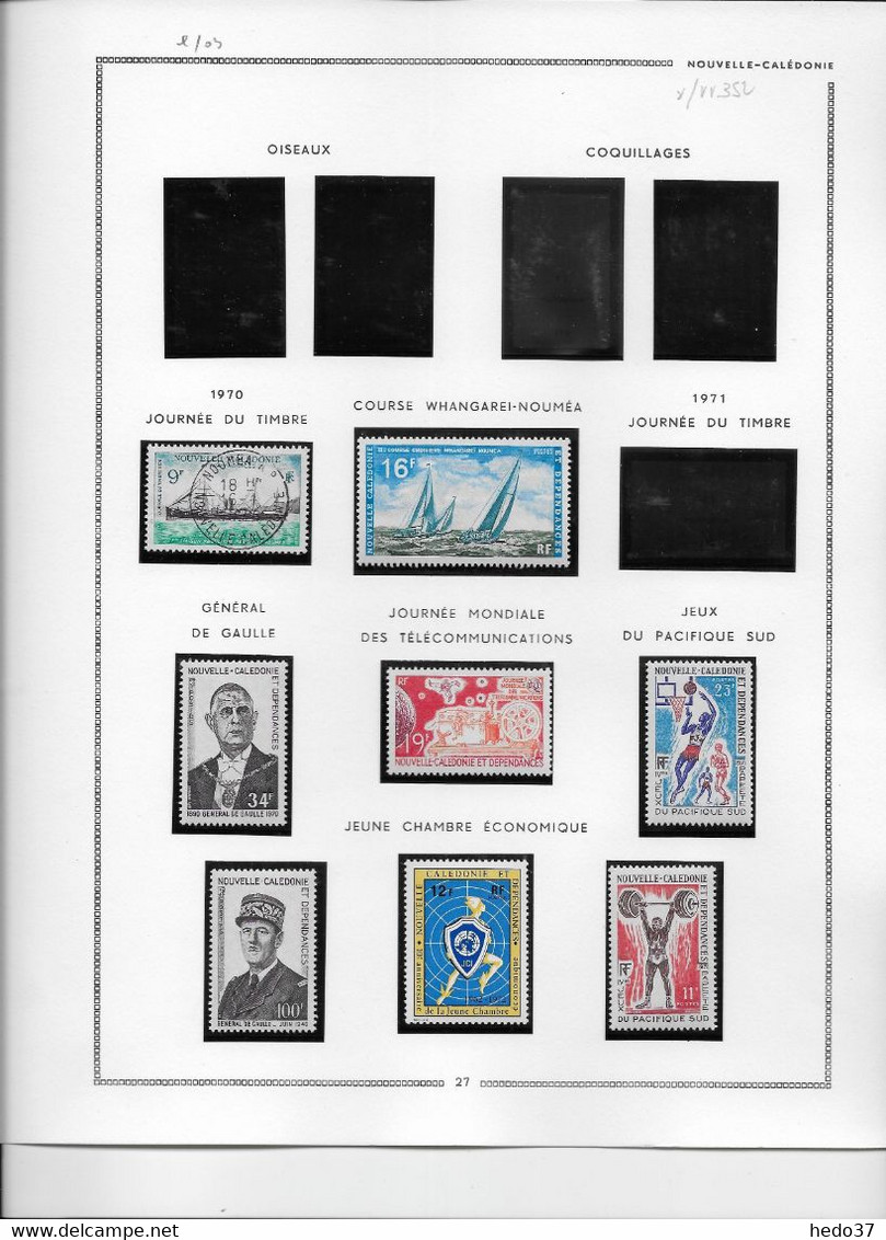 Nouvelle Calédonie - Collection Vendue Page Par Page - Timbres Neufs *avec Charnière/oblitéré - TB - Collections, Lots & Series