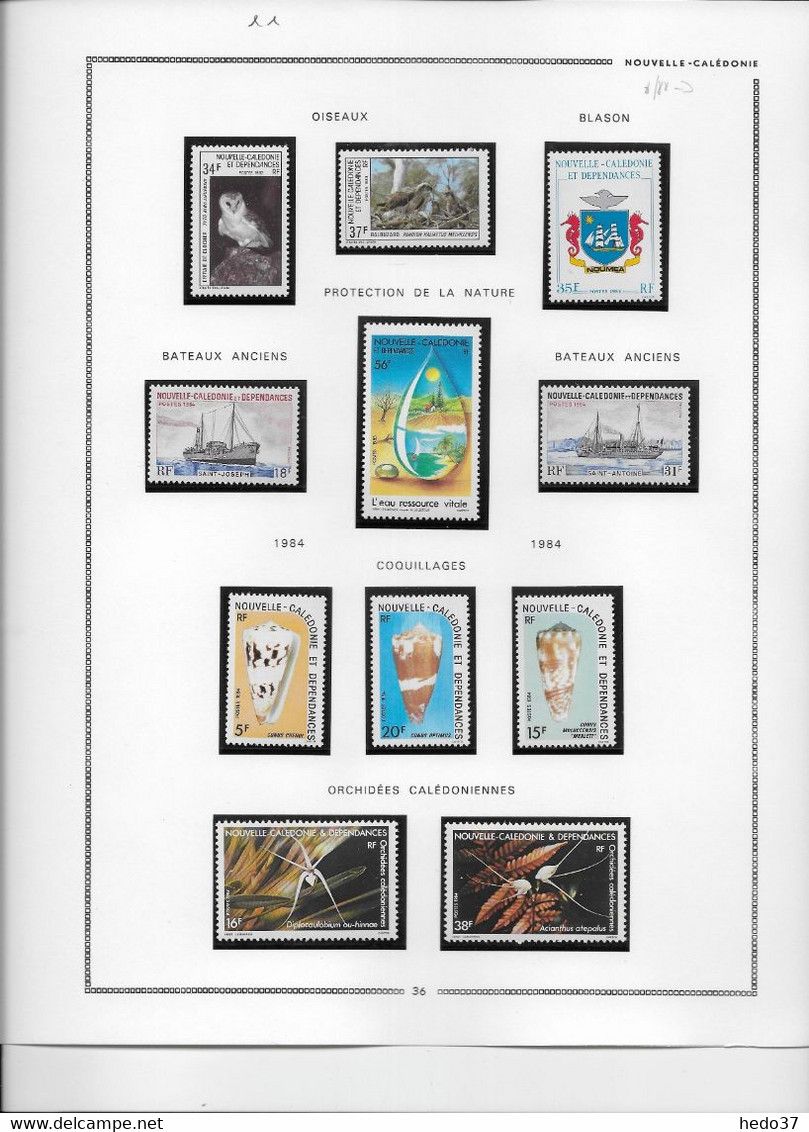 Nouvelle Calédonie - Collection Vendue Page Par Page - Timbres Neufs ** Sans Charnière - TB - Colecciones & Series