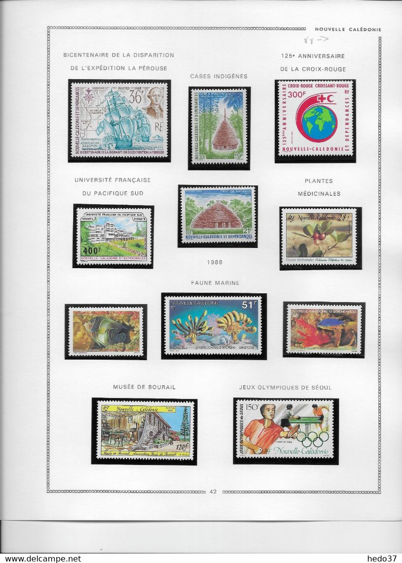 Nouvelle Calédonie - Collection Vendue Page Par Page - Timbres Neufs ** Sans Charnière - TB - Collezioni & Lotti