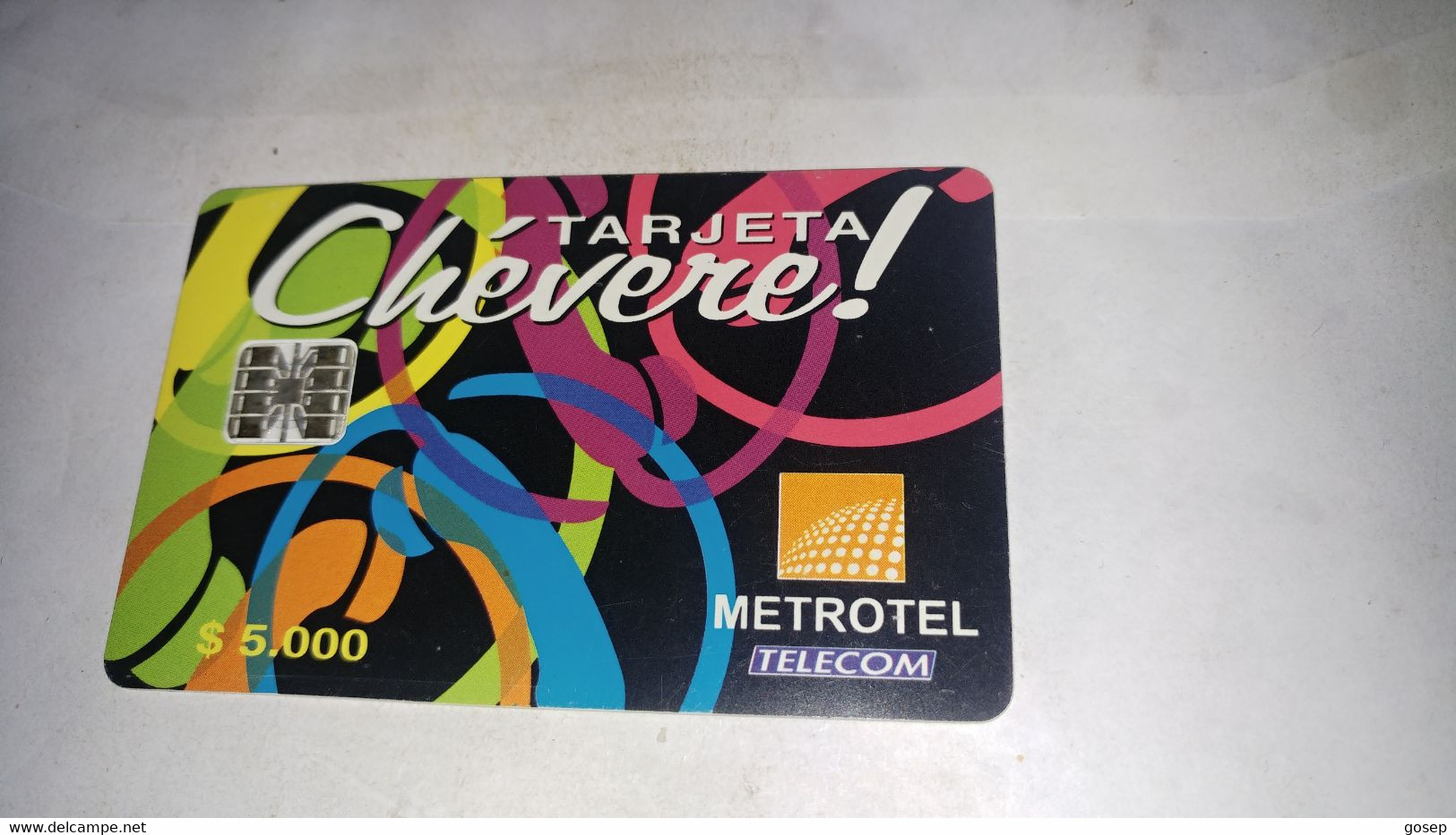 Colombia-cheveie-motrotel-(18)-($5.000)-(000035162)+used Card Chip+1card Prepiad Free - Colombia