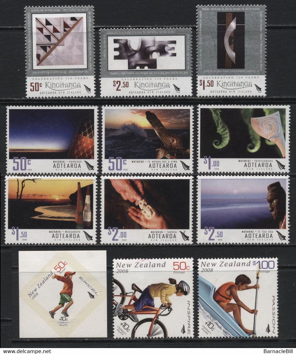 New Zealand (45) 3 Different Sets. 2008. Unused. Hinged. - Collections, Lots & Series