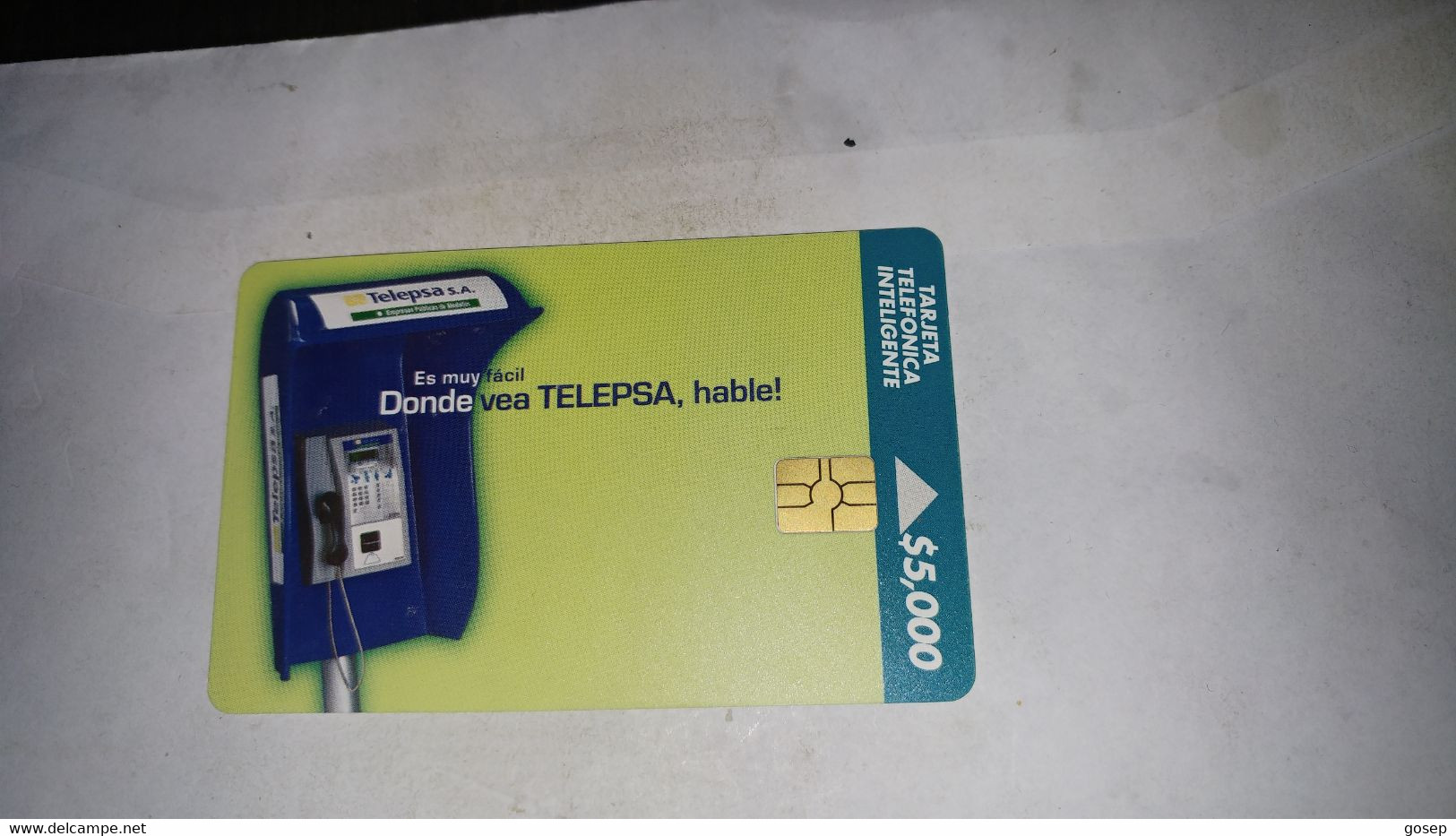 Colombia-donde Vea Telepsa Hable-(21)-($5.000)-(00483916)+used Card Chip+1card Prepiad Free - Colombia