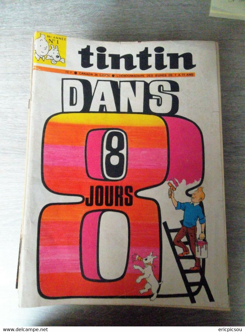 Tintin ( Magazine L'hebdomadaire ) Année 1971 - Tintin