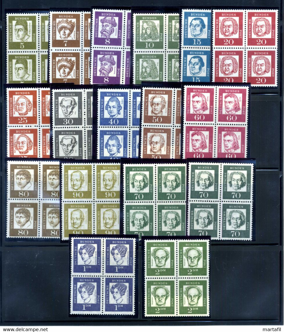1961-64 REP. FED. TED. SERIE COMPLETA MNH ** - Neufs