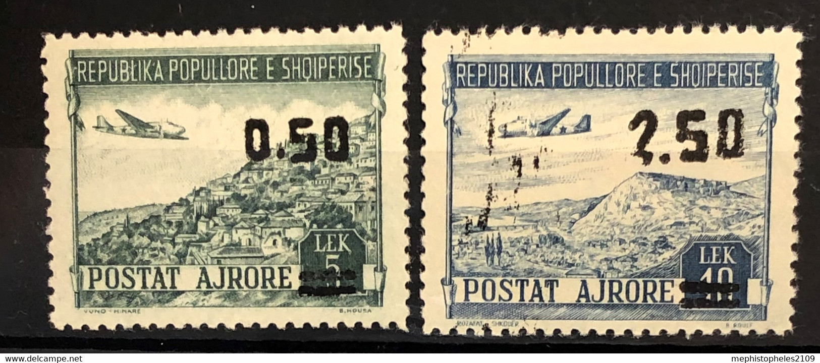 ALBANIA 1952 - MNH - Mi# 523, 524 - 0,50l 2,50l - Albania