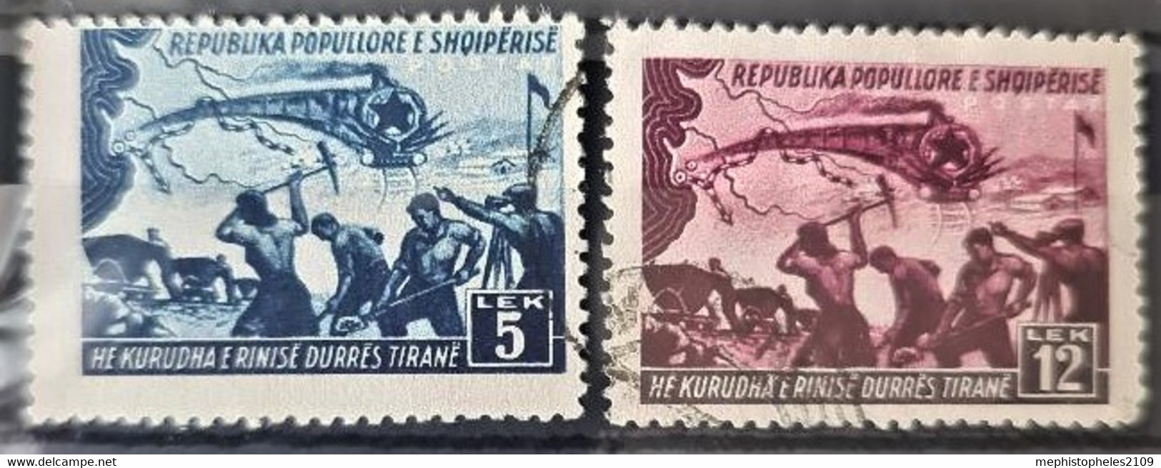 ALBANIA 1948 - Canceled - Mi 453, 454 - Albania