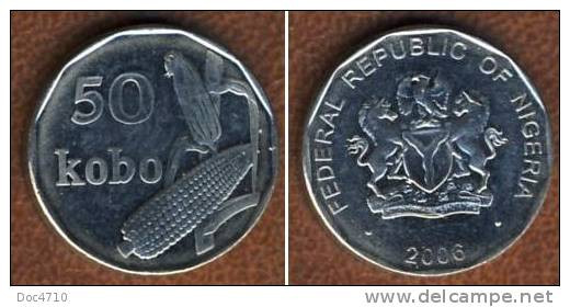 Nigeria 50 Kobo 2006, KM#13.3, Unc - Nigeria