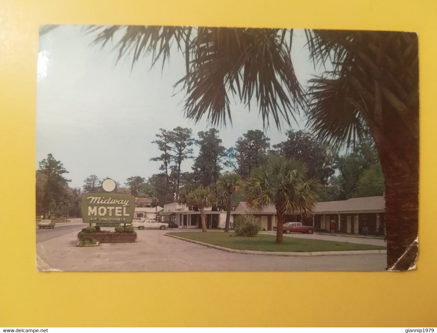 CARTOLINA POSTCARD STATI UNITI UNITED STATES U.S.A. 1972 MIDWAY MOTEL U.S. HIGHWAY SAVANNAH BOLLO AIR MAIL - Savannah