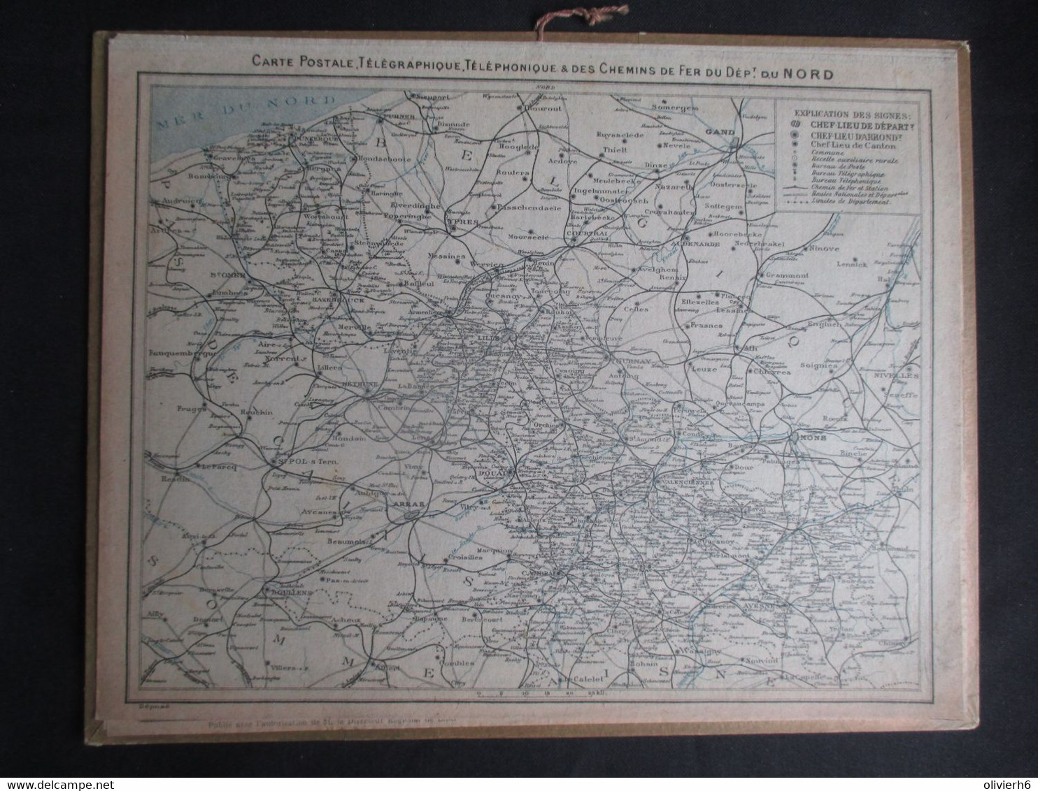 CALENDRIER (V2101) ALMANACH DES POSTES ET DES TELEGRAPHES 1930 (6 Vues) Département Du NORD - Grand Format : 1921-40