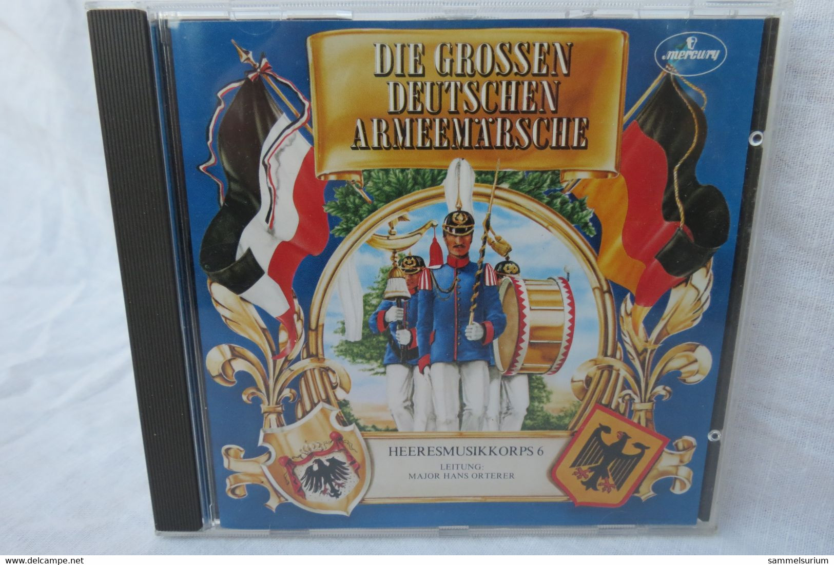 CD "Die Grossen Deutschen Armeemärsche" Vom Heeresmusikkorps 6  Unter Der Leitung Von Major Hans Orterer - Andere - Duitstalig