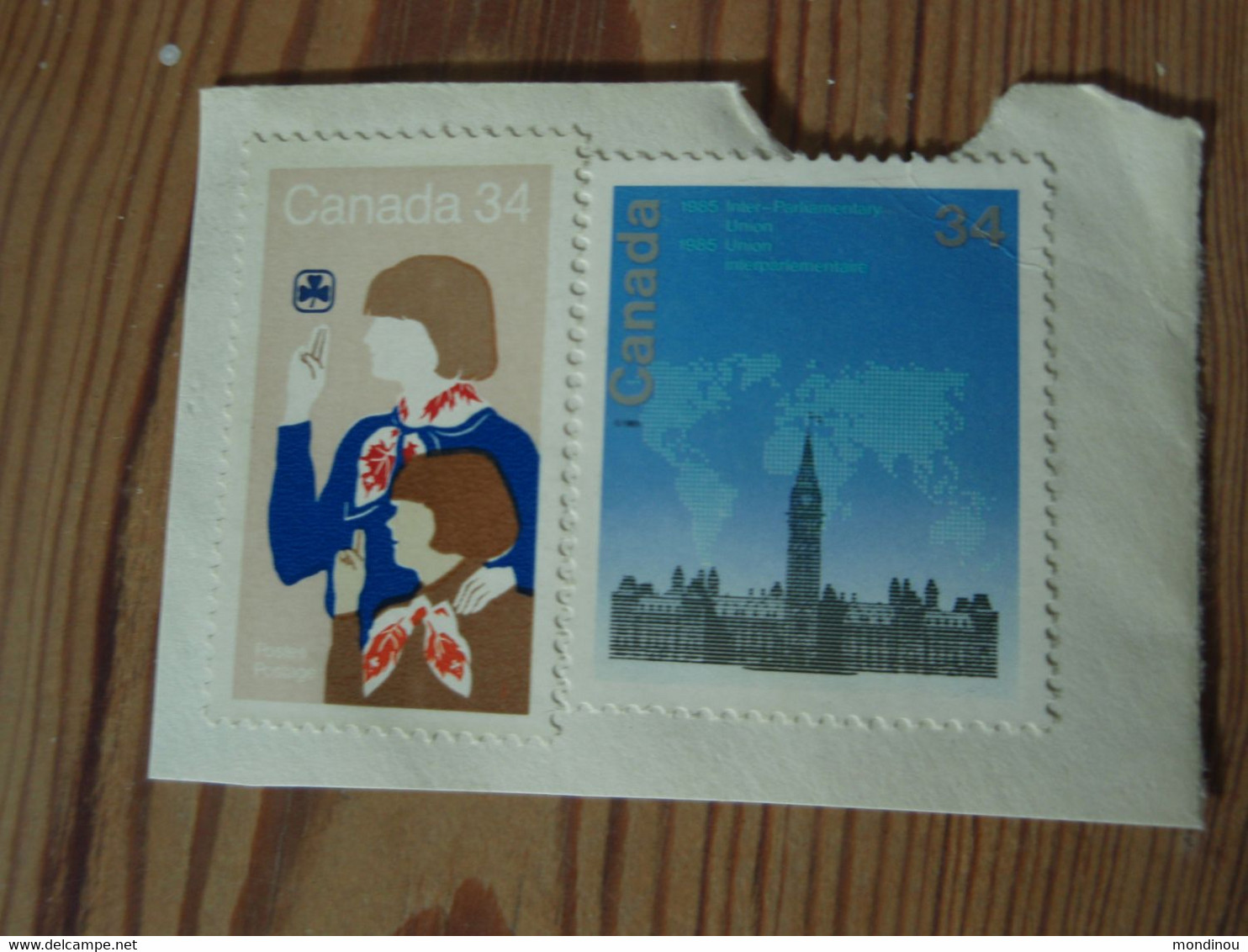 Timbres Sur Fragment : Union Interparlementaire 1985 - Non Oblitérés - - Altri & Non Classificati