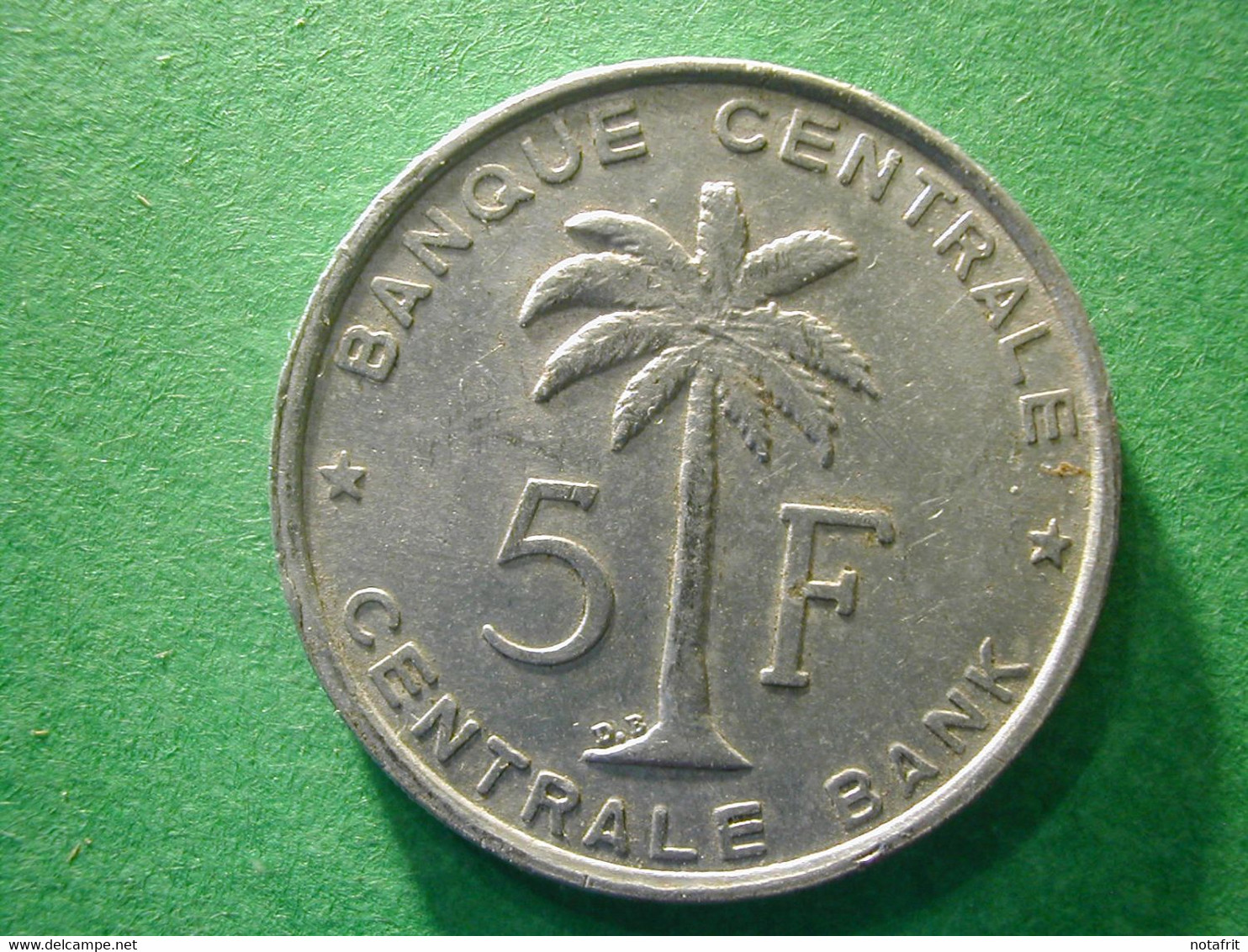 Congo Kongo  5 Fr 1958 VF - 1951-1960: Baudouin I