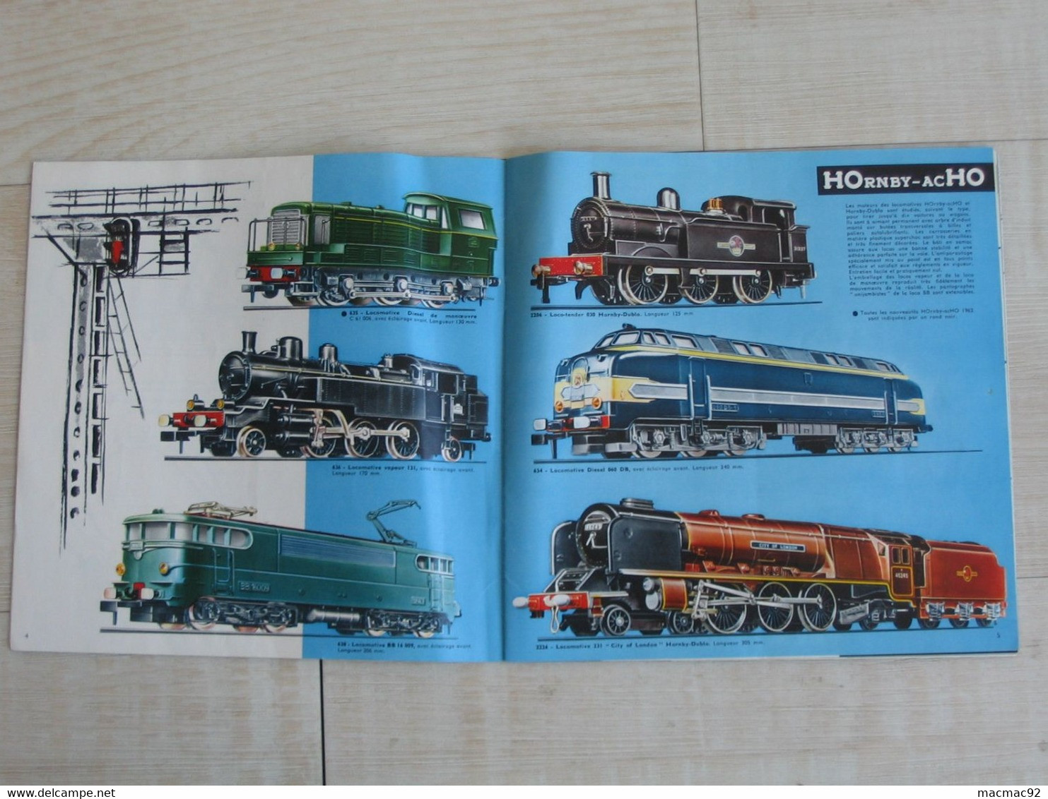 Catalogue MECCANO 1962-1963 - Trains HOrnby-acHO - Avec Prix De Vente Au Détail   **** EN ACHAT IMMEDIAT **** - Sonstige & Ohne Zuordnung