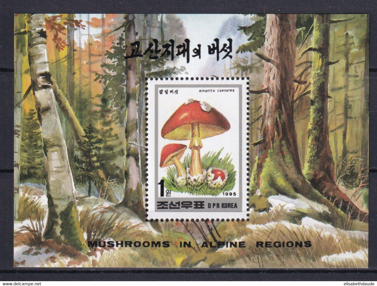 KOREA - CHAMPIGNONS - 1995 - SERIE COMPLETE YVERT N° BLOC 199 ** MNH - - Corée Du Nord