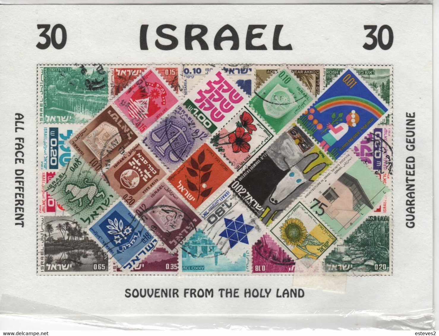 Israel , Souvenir Pack , 30 Used Stamps - Colecciones & Series