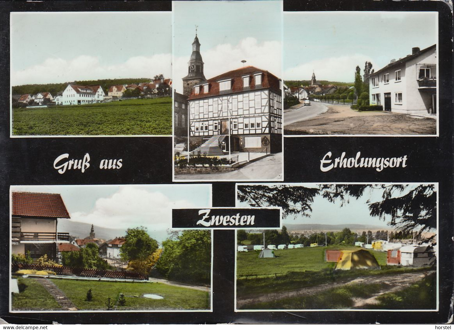 D-34596 Bad Zwesten - Alte Ortsansichten - Campingplatz - Car ( Echt Foto) - Bad Zwesten