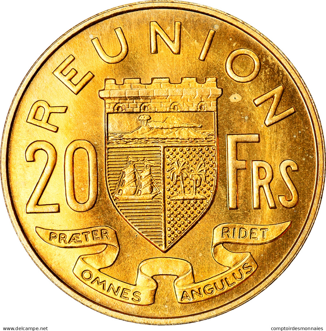Monnaie, Réunion, 20 Francs, 1955, Paris, ESSAI, SPL+, Aluminum-Bronze, KM:E7 - Reunión