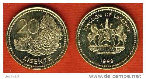 Lesotho 20 Licente 1998, Flora, KM#64, Unc - Lesotho