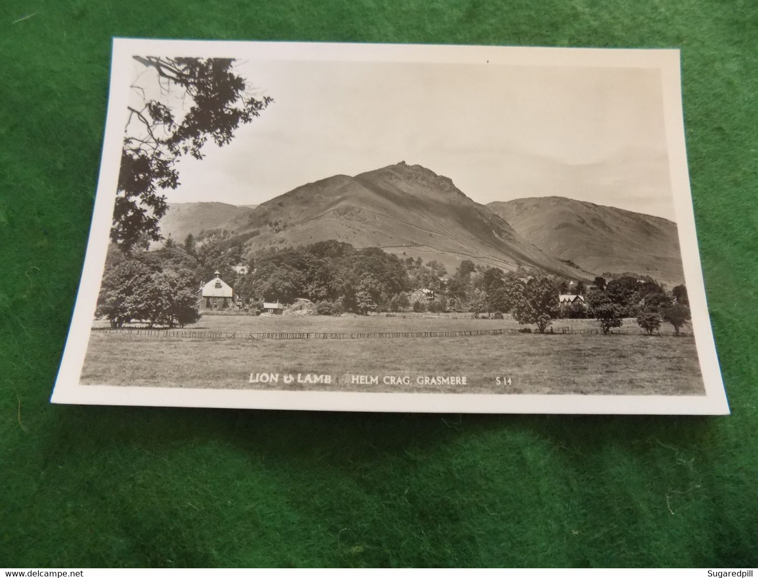 VINTAGE UK CUMBRIA: GRASMERE Helm Crag Lion & Lamb B&w S&D - Grasmere