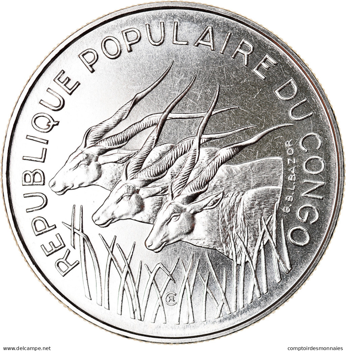 Monnaie, Congo Republic, 100 Francs, 1971, Paris, ESSAI, FDC, Nickel, KM:E1 - Congo (République 1960)