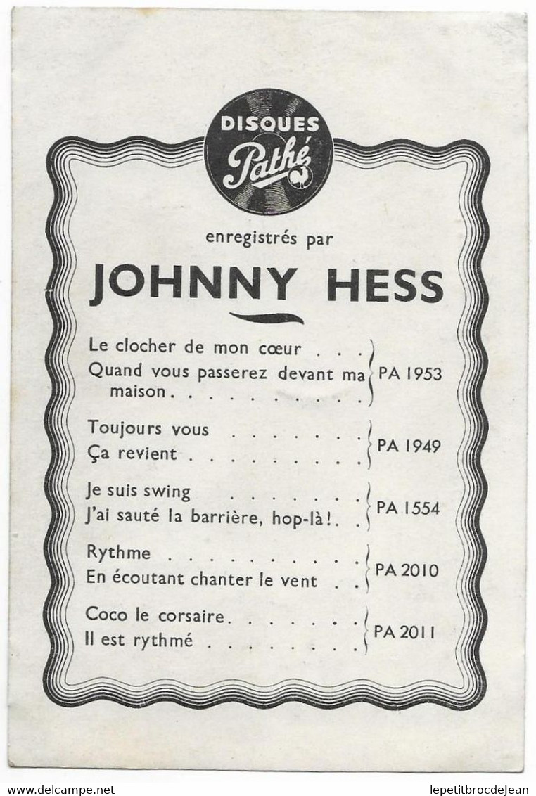 Johnny HESS - Entertainers