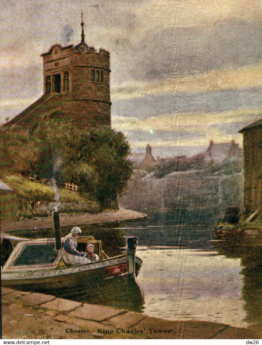 Chester - King Charles' Tower - Illustration Warren Williams - Post Card 1906 - Chester