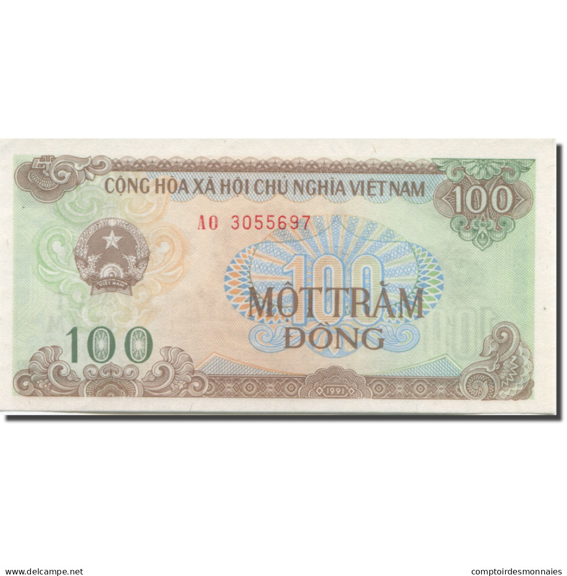 Billet, Viet Nam, 100 Dông, 1988-1991, 1991, KM:105a, NEUF - Viêt-Nam