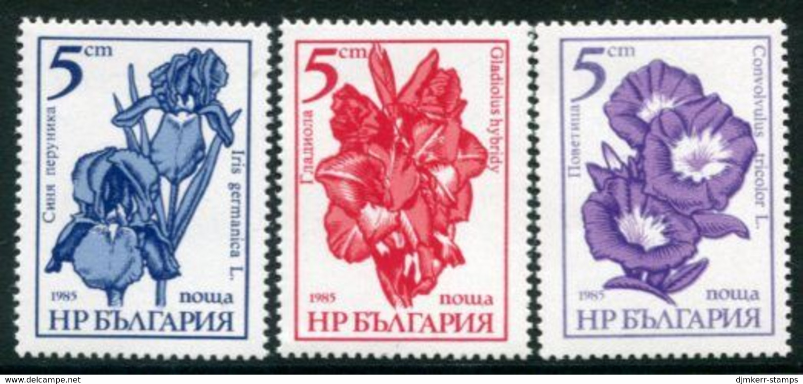 BULGARIA 1985 Garden Flowers MNH / **.  Michel 3405-07 - Ungebraucht