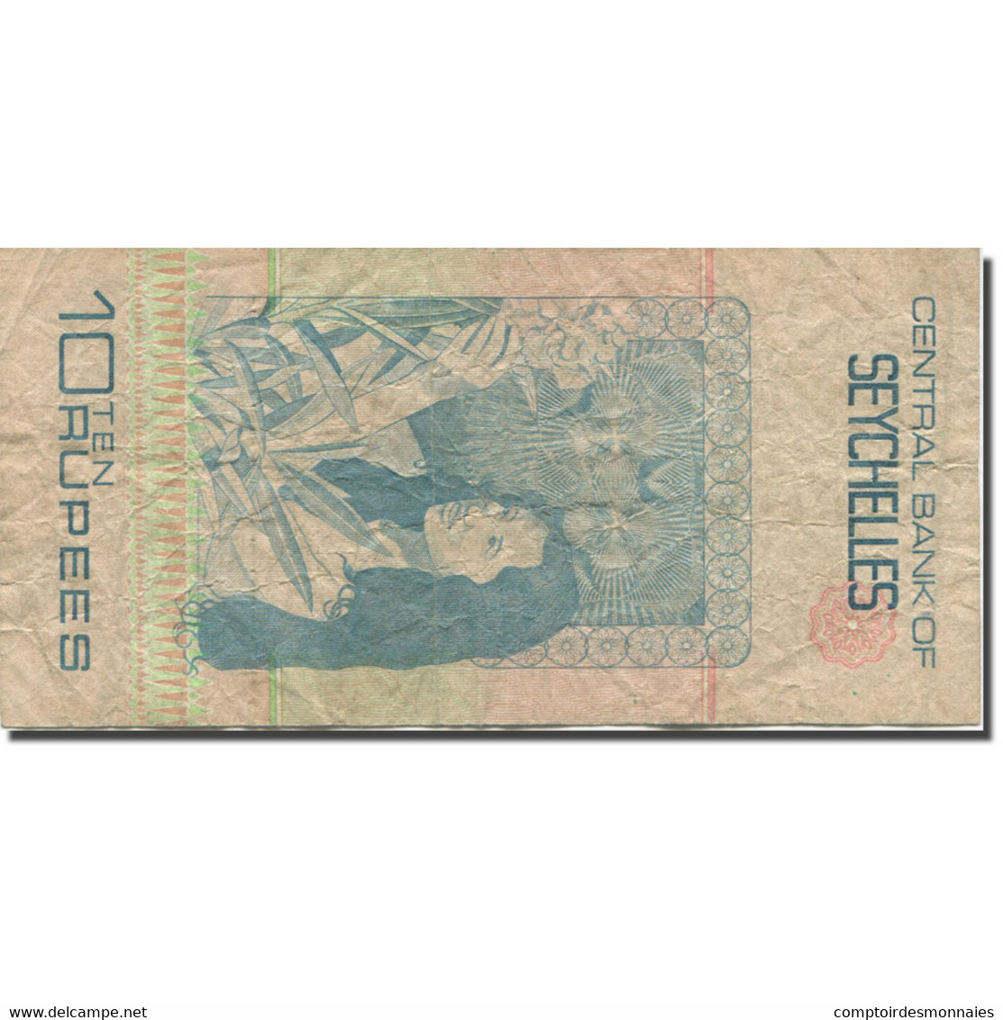 Billet, Seychelles, 10 Rupees, Undated (1983), KM:28a, TB - Seychelles