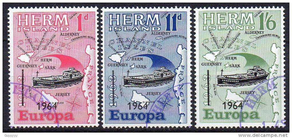 Herm Island - Europa 1964 - 3 Timbres - Ortsausgaben