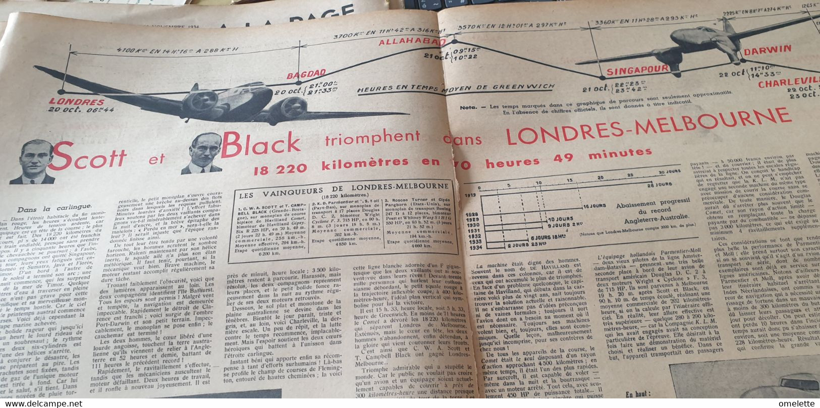 PAGE 34/ JEU ECHECS/COPEAU /MAX REGNIER TAVERNES HYERES/LONDRES MELBOURNE AVION /DEFENSE BRETAGNE /RUGBY BAYONNE - 1900 - 1949