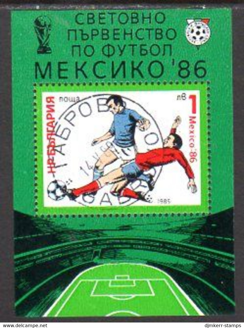 BULGARIA 1985 Football World Cup Block  Used  Michel Block 155 - Used Stamps