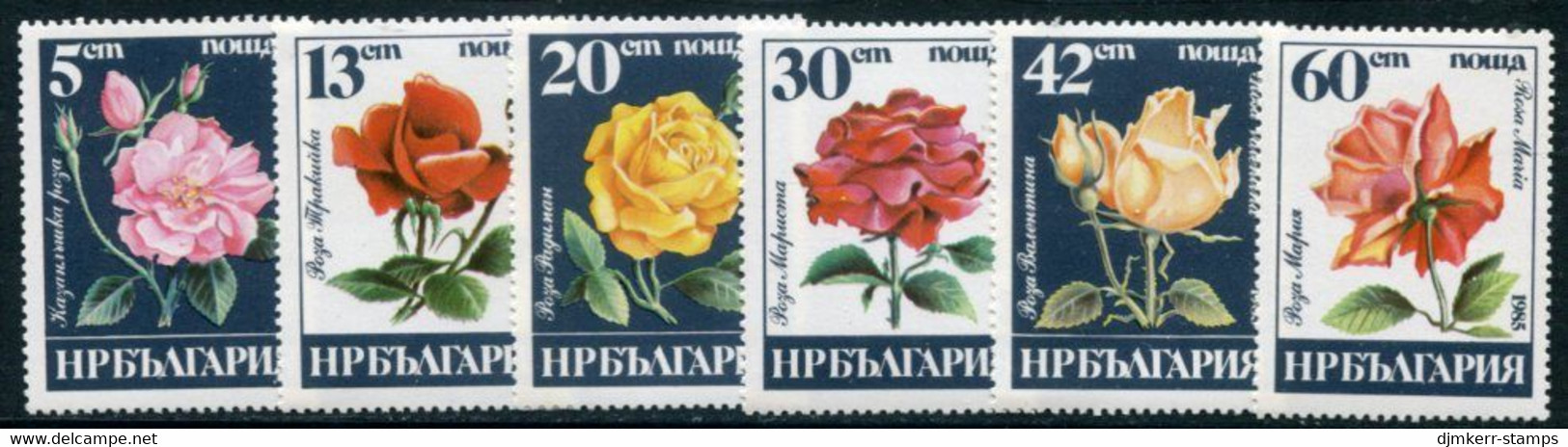 BULGARIA 1985 Roses  MNH / **  Michel 3373-78 - Nuovi