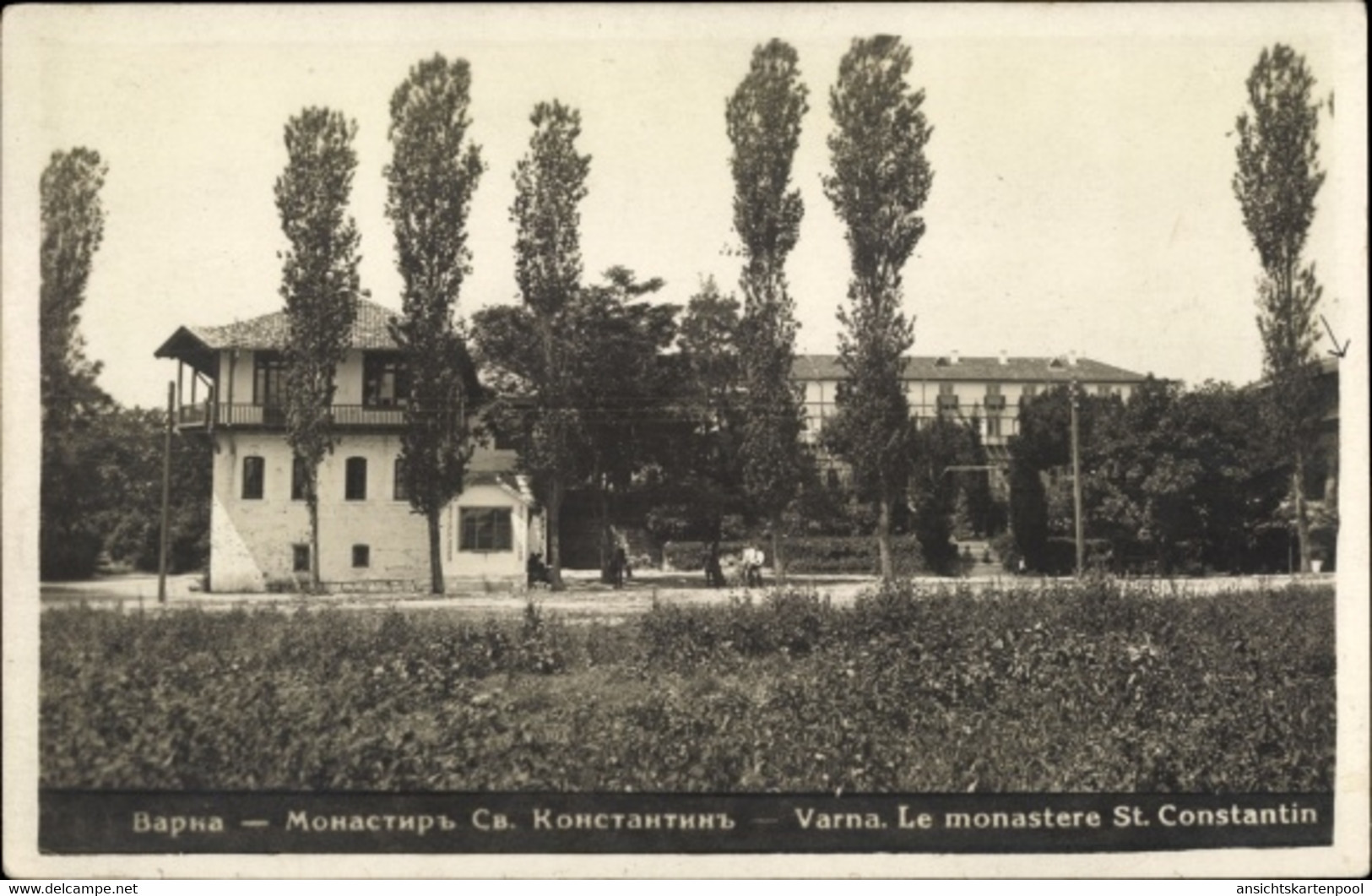 CPA Warna Bulgarien, Le Monastere St. Constantin, Blick Auf Das Kloster - Bulgaria