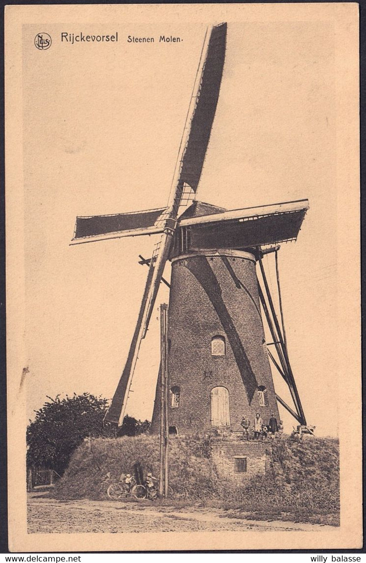 +++ CPA - RIJKEVORSEL - RIJCKEVORSEL - Steenen Molen - Moulin - Nels   // - Rijkevorsel