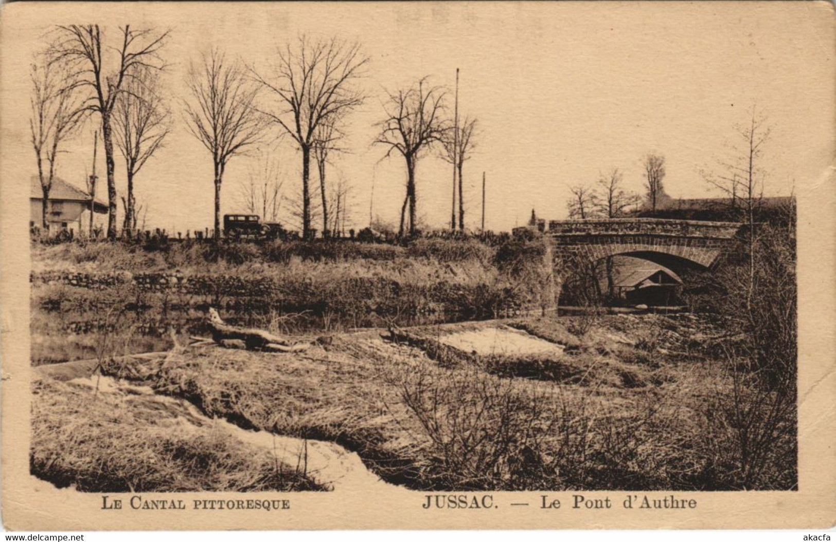 CPA Jussac Le Pont D'Authre FRANCE (1054714) - Jussac