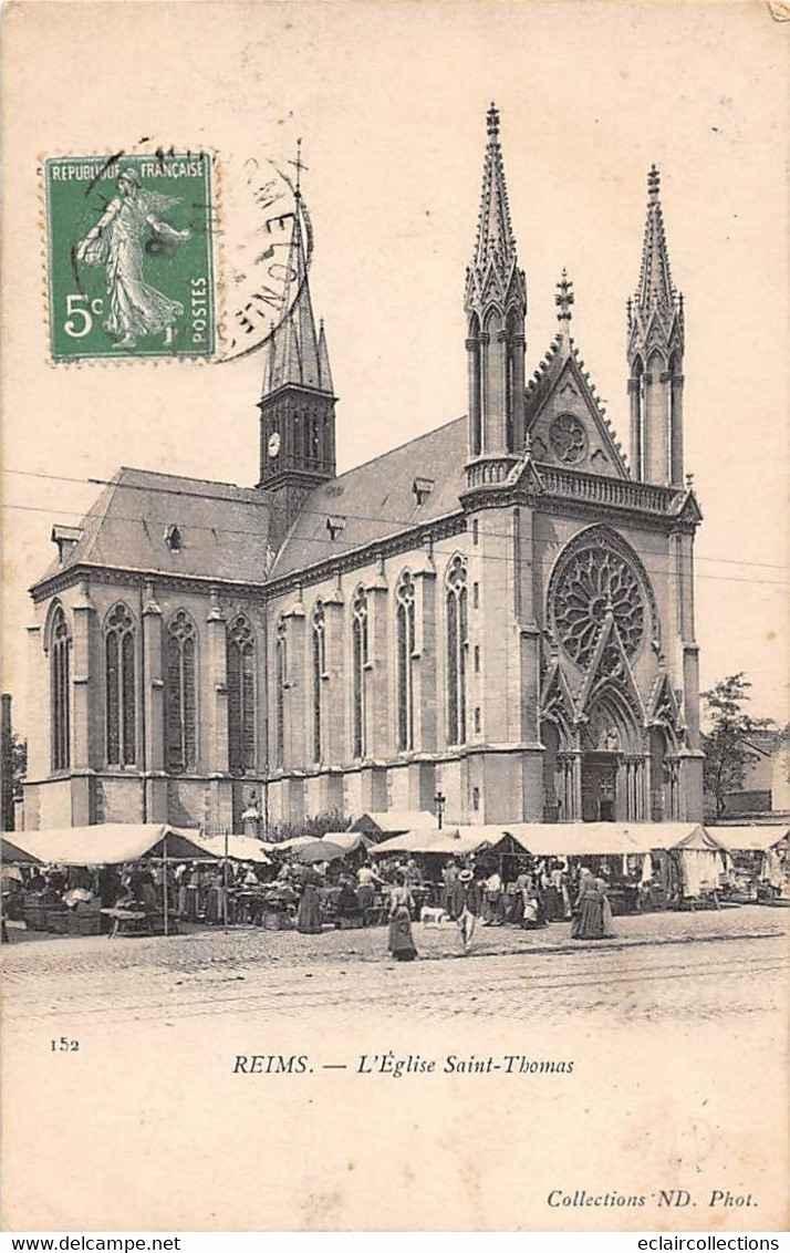 Reims          51         Lot de 30  cartes.  Rues. Commerces. Marchés        (voir scan)