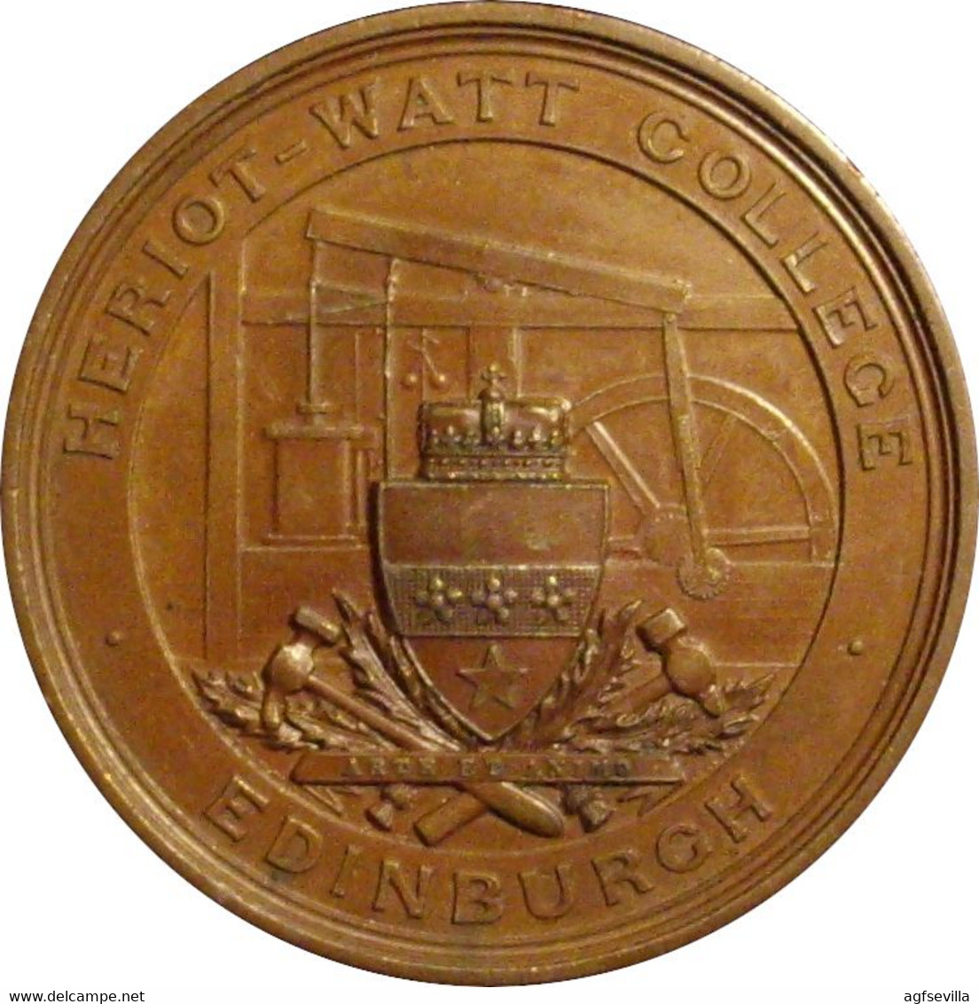 INGLATERRA. MEDALLA HERIOT-WATT COLLEGE. EDINBURGH 1.905. MEDAL - Professionnels/De Société