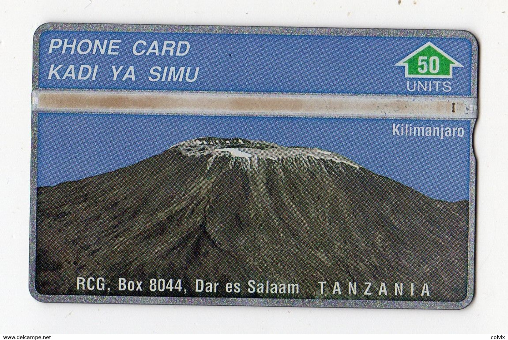 TANZANIE  REF MVCARDS TAN-O-01a 50U MOUNT KILIMANJARO RCG N° 302A Date 1993 - Tansania