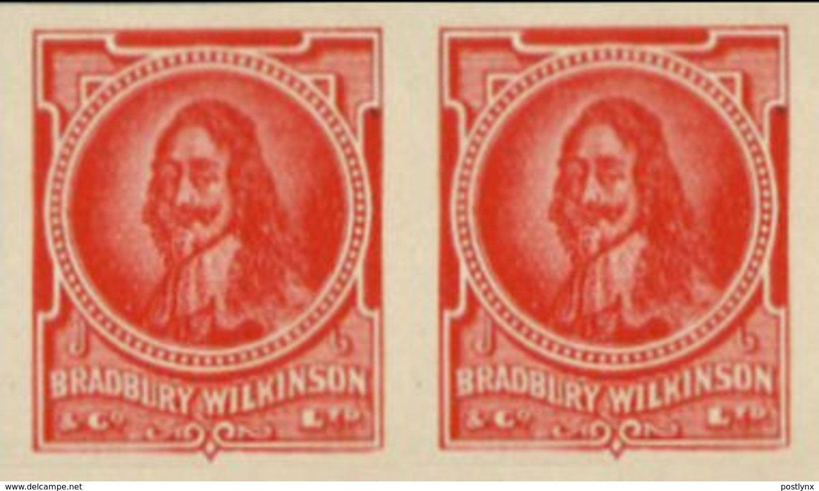 GREAT BRITAIN. Charles I. Red IMPERF.PAIR ESSAY Ungum. - Essays, Proofs & Reprints