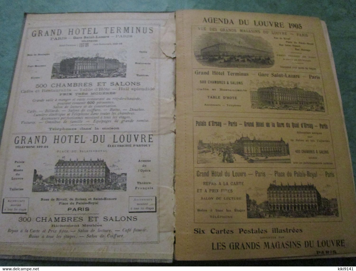 AGENDA 1905 - GRANDS MAGASINS Du LOUVRE (228 Pages + Plan De Paris) - Tamaño Grande : 1901-20